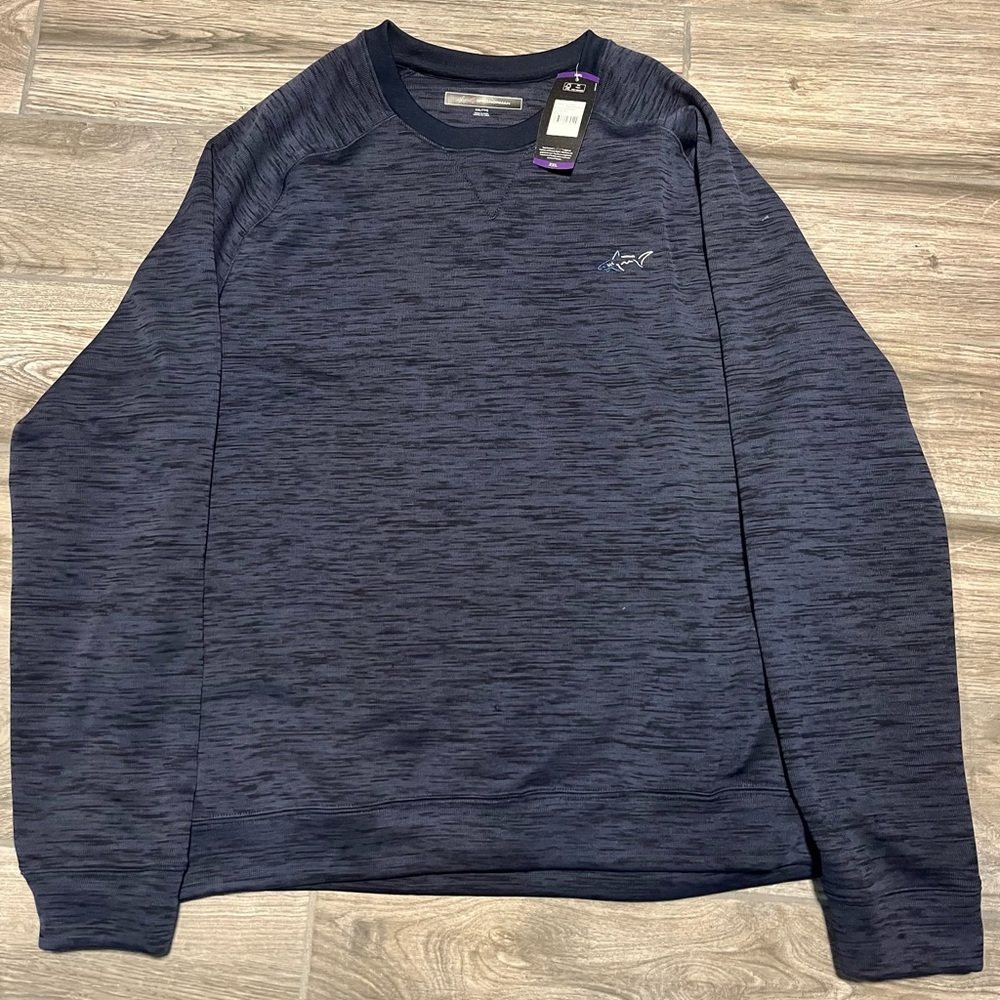 Greg Norman men’s blue long sleeve, loose fit, pullover sweatshirt. XXL.